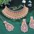 Orange designer function wear ad necklace set