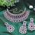 Blue designer function wear ad necklace set