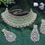 Green designer function wear ad necklace set