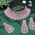 Purple designer function wear ad necklace set