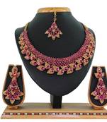 Multicolor designer function wear ad necklace set