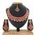Pink designer function wear ad necklace set