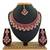 Pink designer function wear ad necklace set