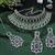 Green designer function wear ad necklace set