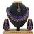 Blue designer function wear ad necklace set