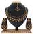 Black designer function wear ad necklace set