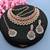 Red designer function wear ad necklace set