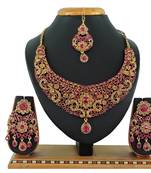 Multicolor designer function wear ad necklace set