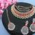 Red designer function wear ad necklace set