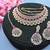 Purple designer function wear ad necklace set