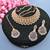 Orange designer function wear ad necklace set