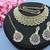 Green designer function wear ad necklace set
