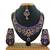 Blue designer function wear ad necklace set
