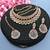 Maroon designer function wear ad necklace set