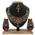 Black designer function wear ad necklace set