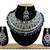 Blue designer function wear ad necklace set