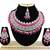 Red designer function wear ad necklace set