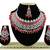 Red designer function wear ad necklace set