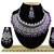Purple designer function wear ad necklace set