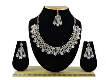 Multicolor designer function wear ad necklace set 1