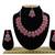 Red designer function wear ad necklace set