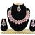 Pink designer function wear ad necklace set