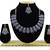 Blue designer function wear ad necklace set