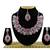 Red designer function wear ad necklace set