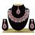 Red designer function wear ad necklace set