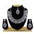 Purple designer function wear ad necklace set