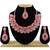 Red designer function wear ad necklace set