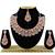 Orange designer function wear ad necklace set
