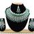 Green designer function wear ad necklace set