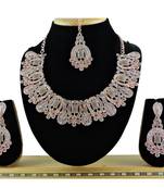 Grey designer function wear ad necklace set
