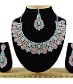 Turquoise designer function wear ad necklace set