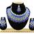 Blue designer function wear ad necklace set