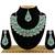 Green designer function wear ad necklace set