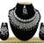 Black designer function wear ad necklace set
