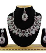 Multicolor designer function wear ad necklace set