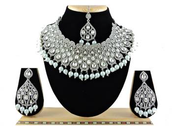 Multicolor designer function wear ad necklace set 1