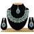 Green designer function wear ad necklace set