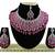 Red designer function wear ad necklace set