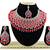 Red designer function wear ad necklace set