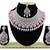 Pink designer function wear ad necklace set