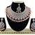 Orange designer function wear ad necklace set