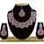 Red designer function wear ad necklace set