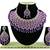 Purple designer function wear ad necklace set