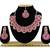 Red designer function wear ad necklace set