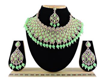 Multicolor designer function wear ad necklace set 1
