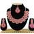 Red designer function wear ad necklace set
